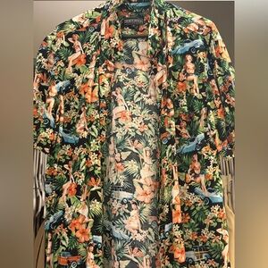 Distortion Paradise Found Men's Tropical Print Shirt